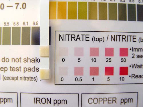 Nitrate Test Chart