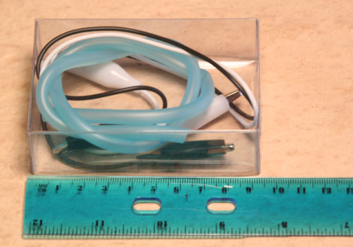 Plastic box being measured