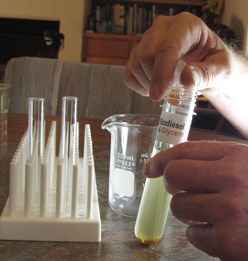 removing glycerin with pipette