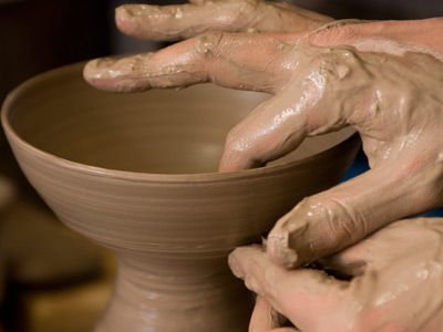 making pottery