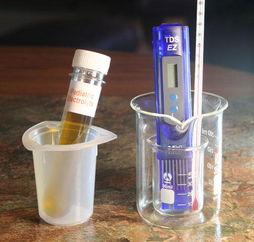 pediatric electrolyte and TDS meter