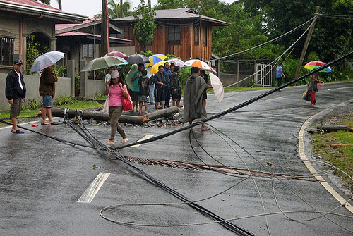 power lines down
