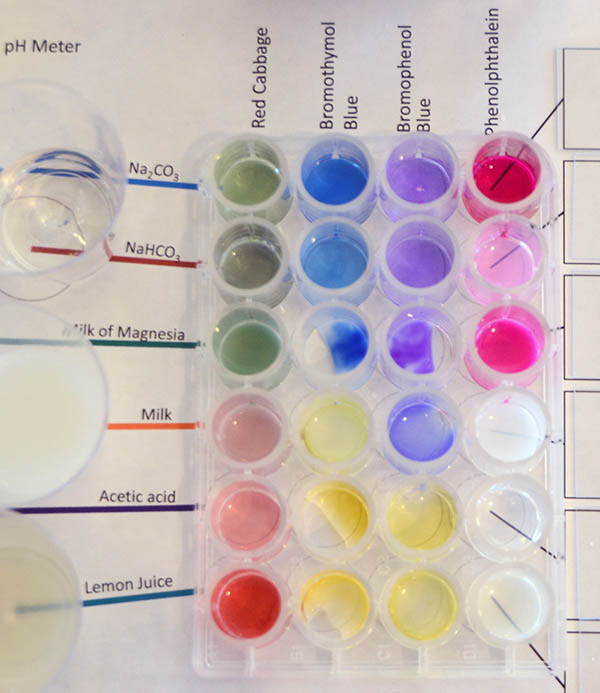 phenolphthalein colors
