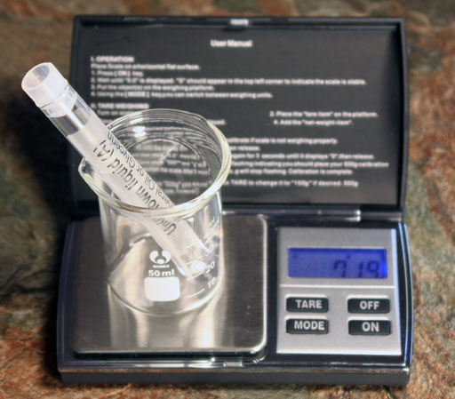 Weighing Unknown A liquid