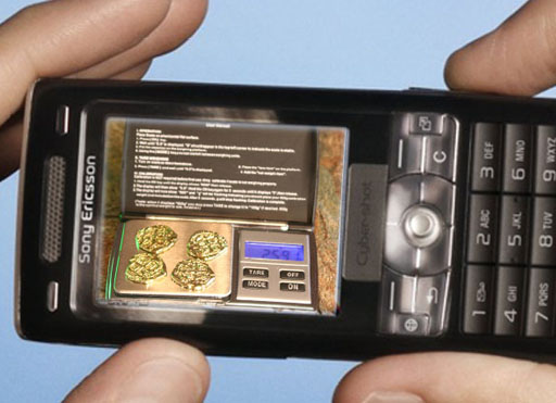 camera phone of coins