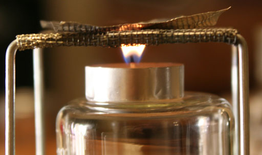 Heat with candle