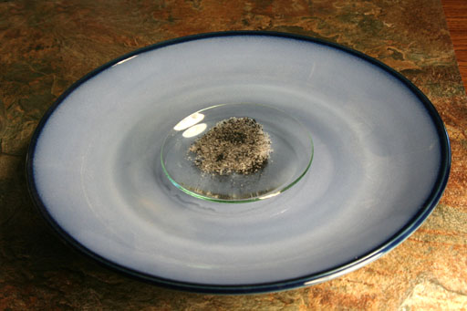 watch glass in plate