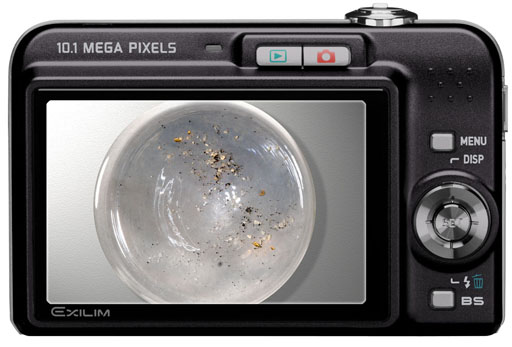 camera showing gold in watch glass