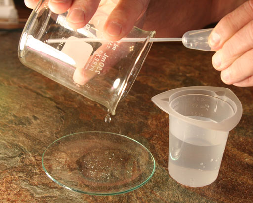transfer gold to watch glass