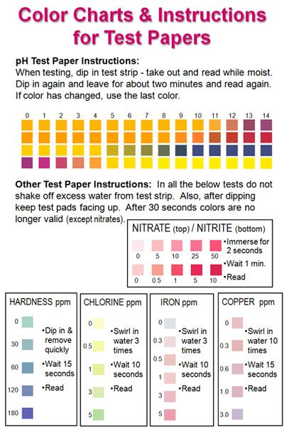 Silver Acid Test Color Chart
