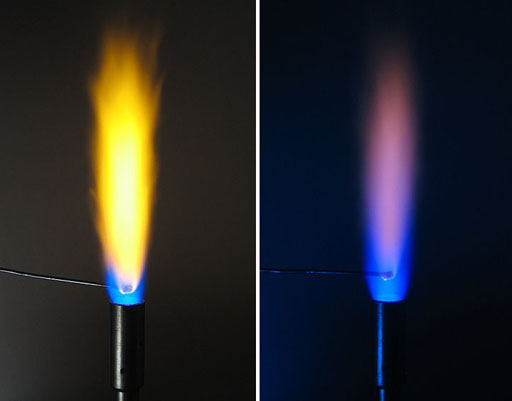 flame test copper