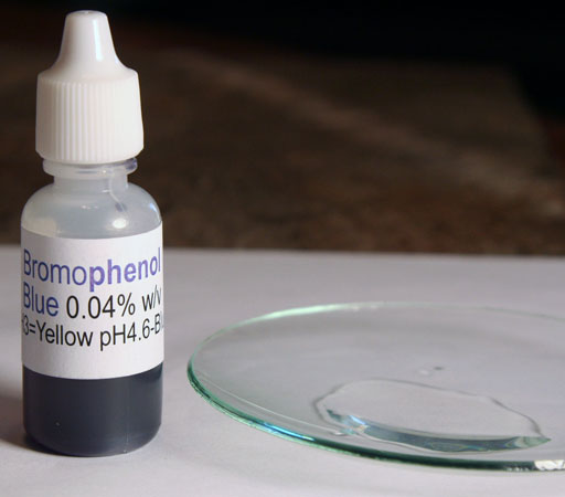 bottle of bromophenol