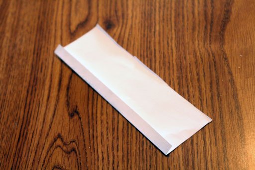 folds on a piece of paper