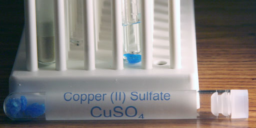 copper sulfate in water