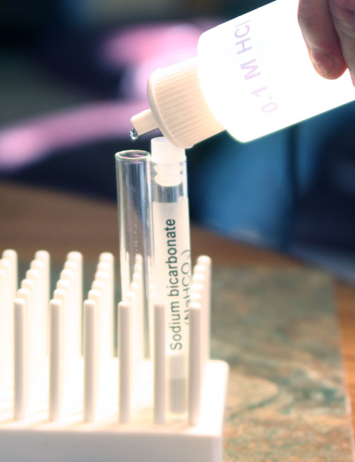 Adding HCl to sodium bicarbonate