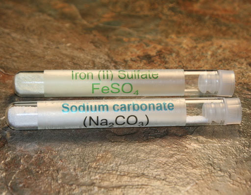 iron sulfate in test tube