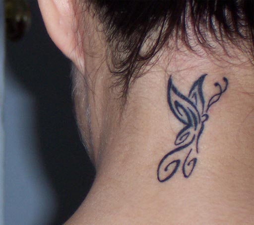 Neck-Tattoo-14. For black tattoos, they sometimes use iron (II) oxide with 