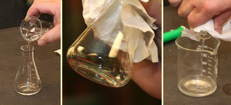 Rinse flask sequence