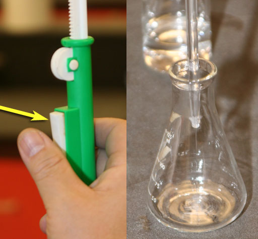 Flask and pipette