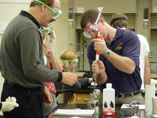 students in lab