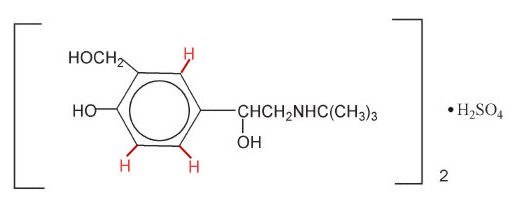 albuterol sulfate structure