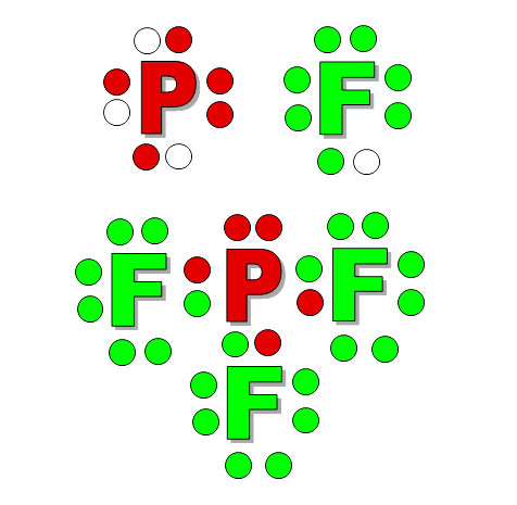 Dot Electron Diagram Fluorine Lewis Pair Structure Pf3 Phosphorus Shape For...