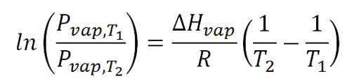 Vapor Pressure formula