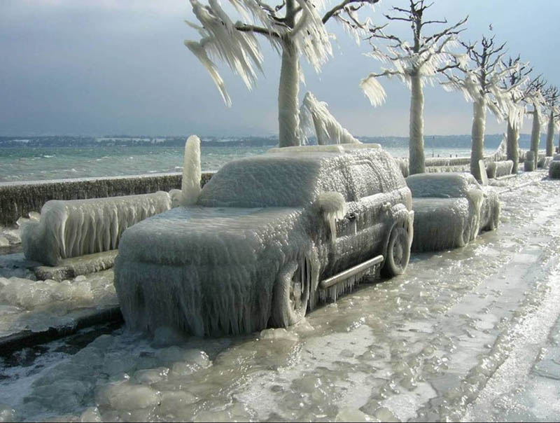 Iced car