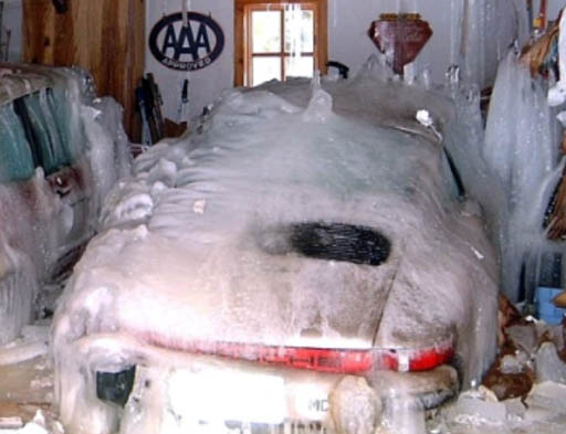 ice on car