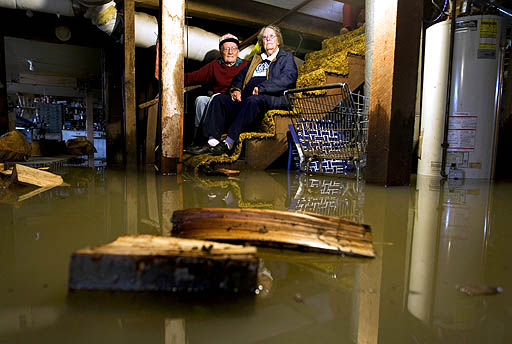 flooded basement