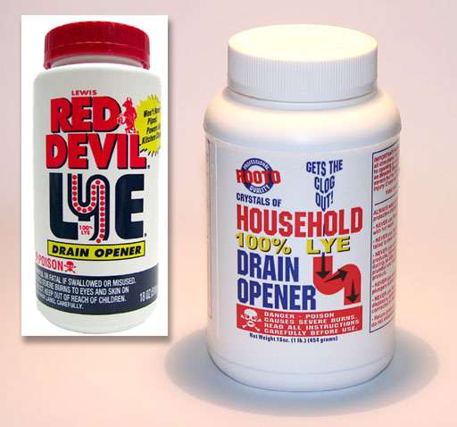Lye bottle
