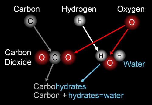 What does carbon and oxygen make?